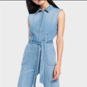 Alice and Olivia Denim Jumpsuit
